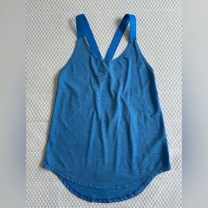 Nike Blue Sleeveless Backless Tank Top